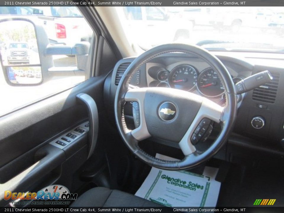 2011 Chevrolet Silverado 2500HD LT Crew Cab 4x4 Summit White / Light Titanium/Ebony Photo #22
