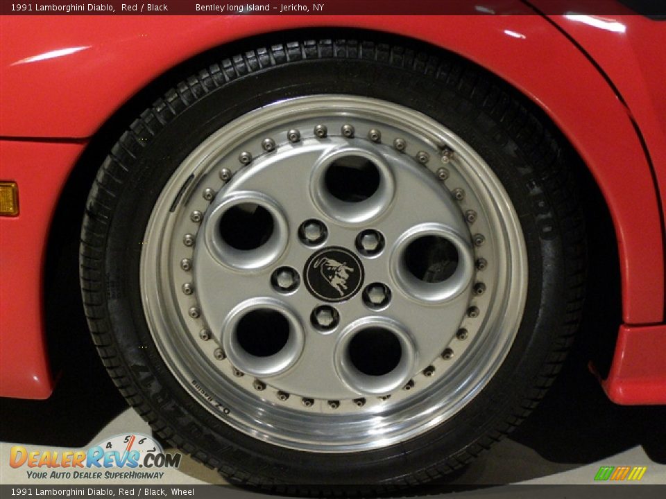 1991 Lamborghini Diablo, Red / Black, Wheel - 1991 Lamborghini Diablo