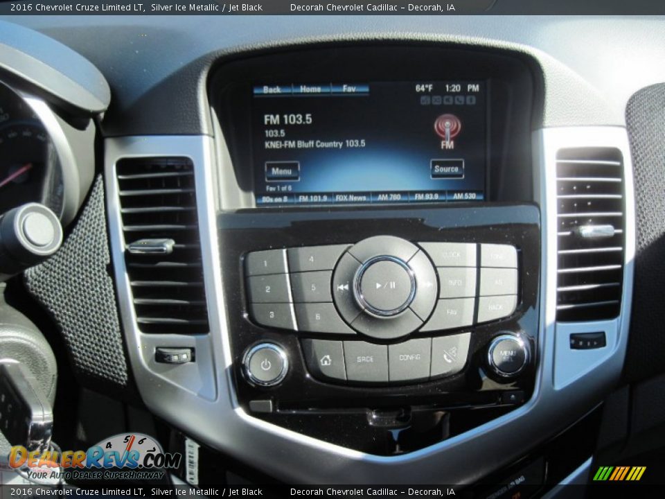 2016 Chevrolet Cruze Limited LT Silver Ice Metallic / Jet Black Photo #23