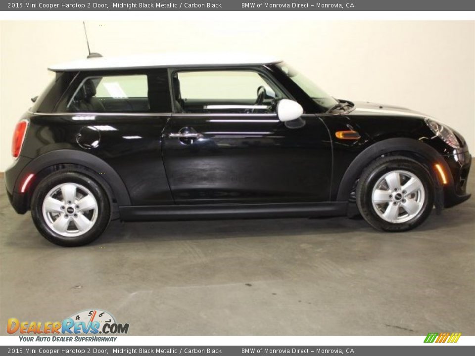 2015 Mini Cooper Hardtop 2 Door Midnight Black Metallic / Carbon Black Photo #3