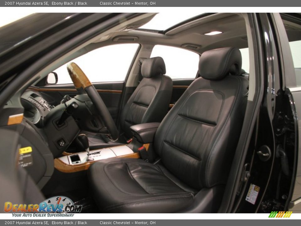 Black Interior - 2007 Hyundai Azera SE Photo #5