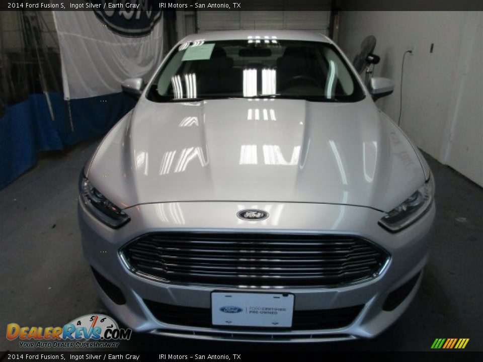 2014 Ford Fusion S Ingot Silver / Earth Gray Photo #2