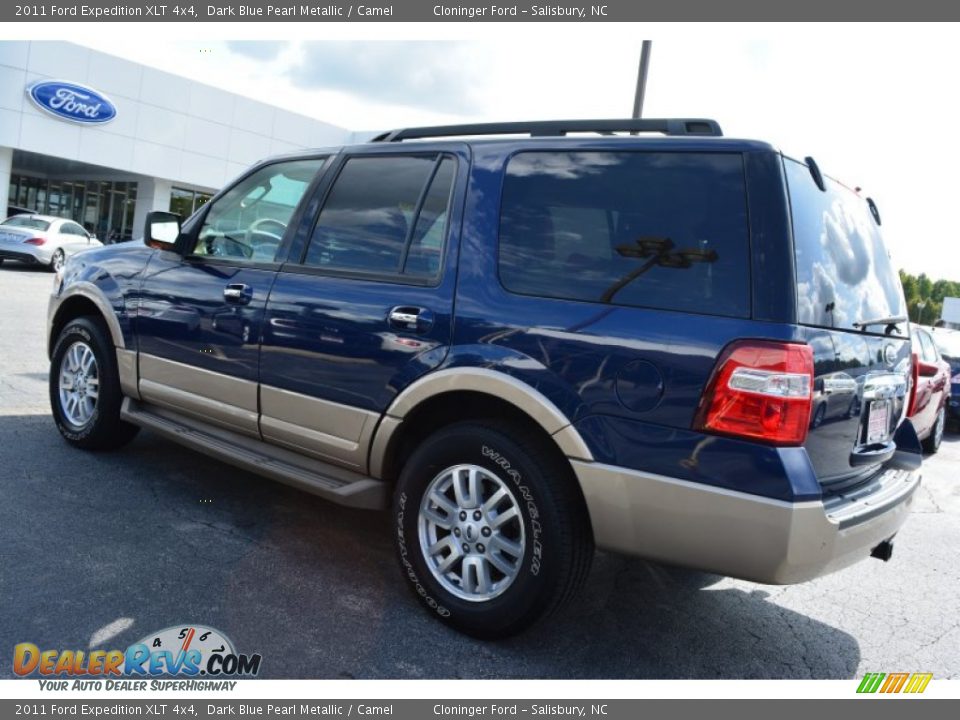 2011 Ford Expedition XLT 4x4 Dark Blue Pearl Metallic / Camel Photo #5