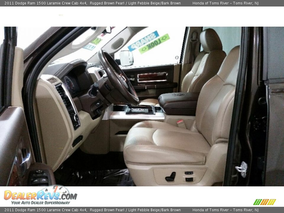 2011 Dodge Ram 1500 Laramie Crew Cab 4x4 Rugged Brown Pearl / Light Pebble Beige/Bark Brown Photo #25