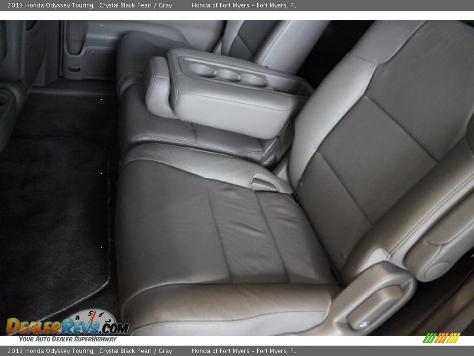 2013 Honda Odyssey Touring Crystal Black Pearl / Gray Photo #27