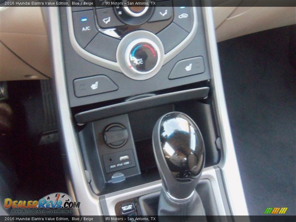 2016 Hyundai Elantra Value Edition Blue / Beige Photo #2