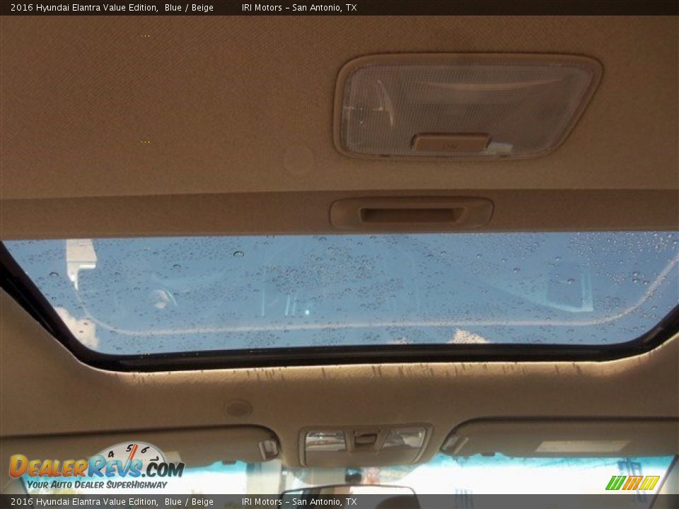 2016 Hyundai Elantra Value Edition Blue / Beige Photo #21