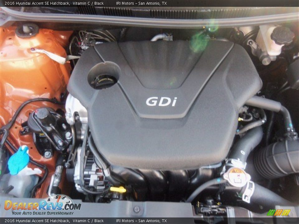 2016 Hyundai Accent SE Hatchback 1.6 Liter GDI DOHC 16-Valve D-CVVT 4 Cylinder Engine Photo #7