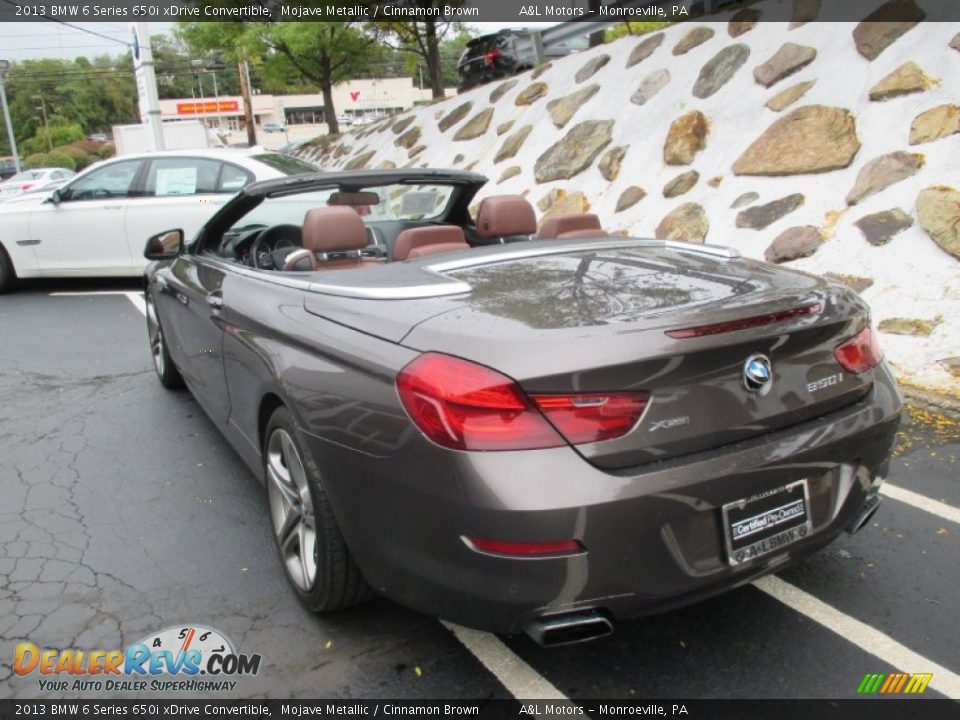 2013 BMW 6 Series 650i xDrive Convertible Mojave Metallic / Cinnamon Brown Photo #4