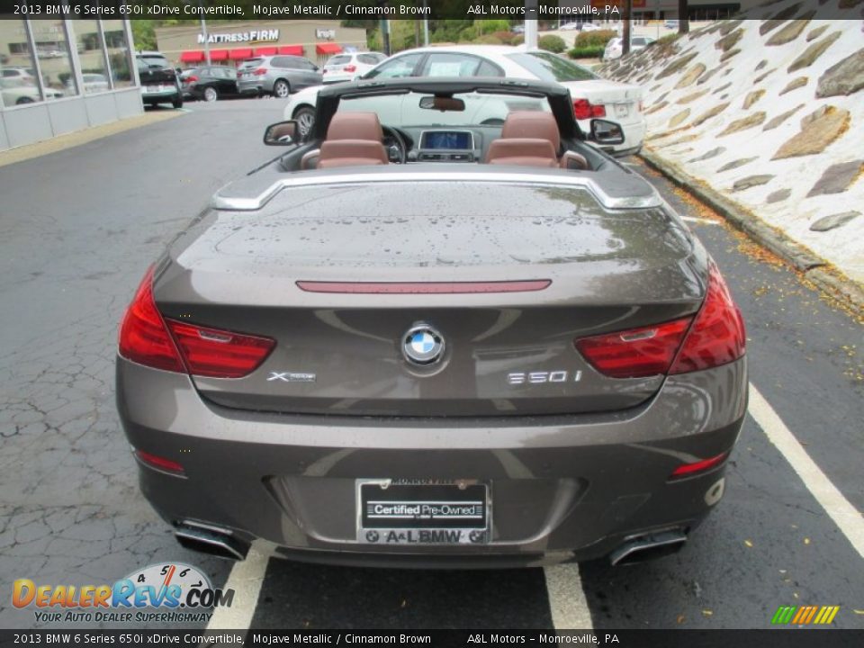 2013 BMW 6 Series 650i xDrive Convertible Mojave Metallic / Cinnamon Brown Photo #5