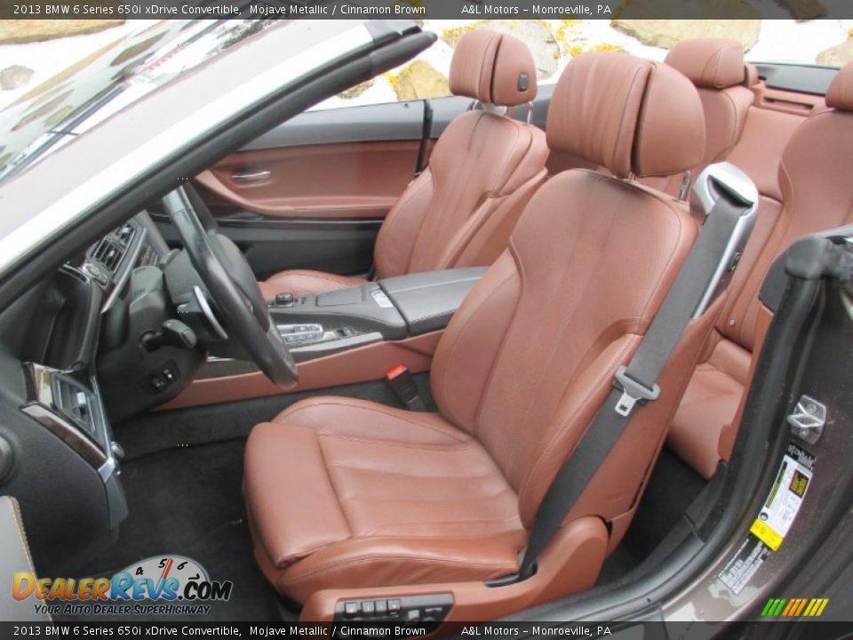 Front Seat of 2013 BMW 6 Series 650i xDrive Convertible Photo #13