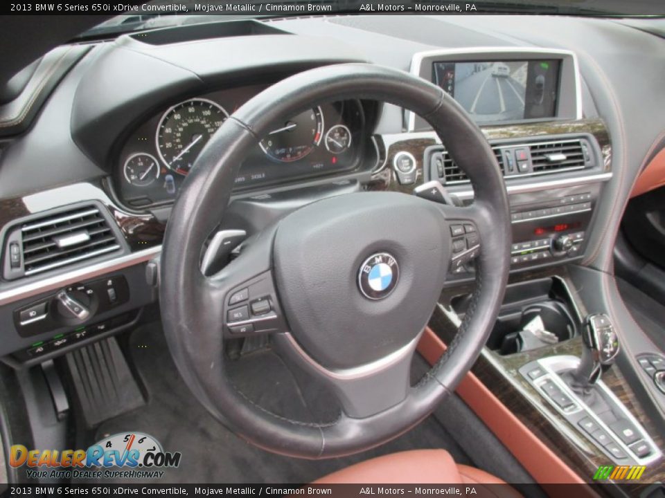2013 BMW 6 Series 650i xDrive Convertible Steering Wheel Photo #15