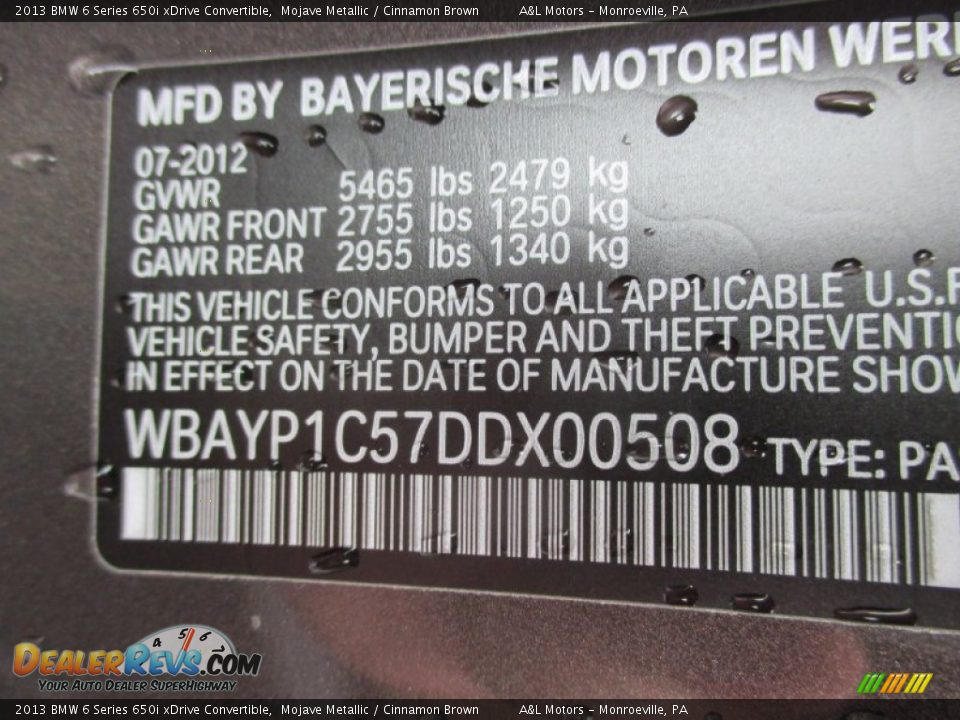 2013 BMW 6 Series 650i xDrive Convertible Mojave Metallic / Cinnamon Brown Photo #19