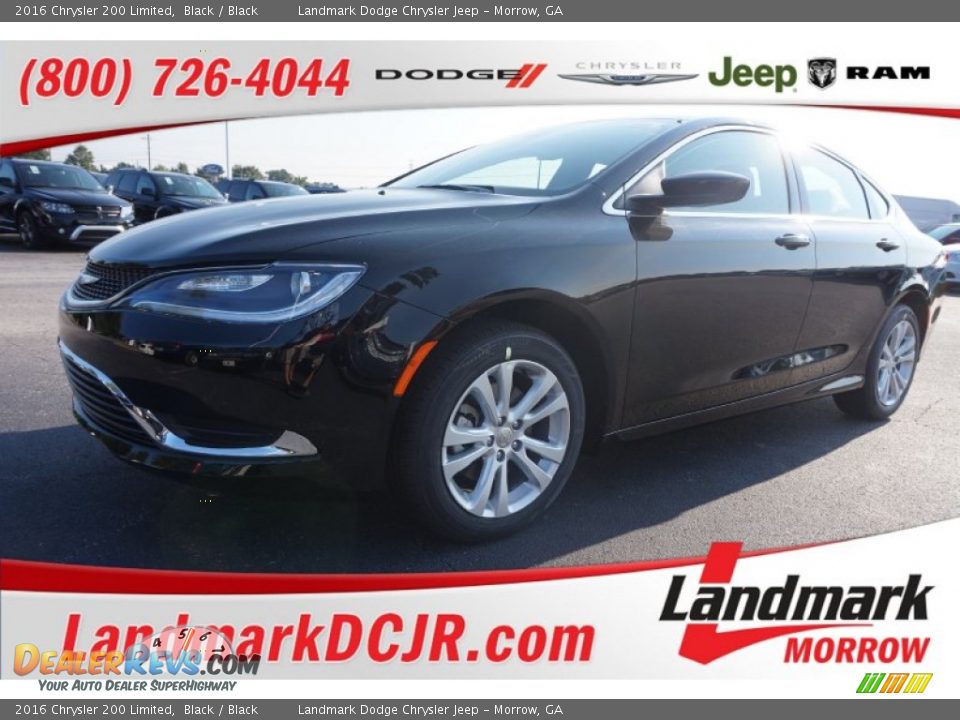 2016 Chrysler 200 Limited Black / Black Photo #1