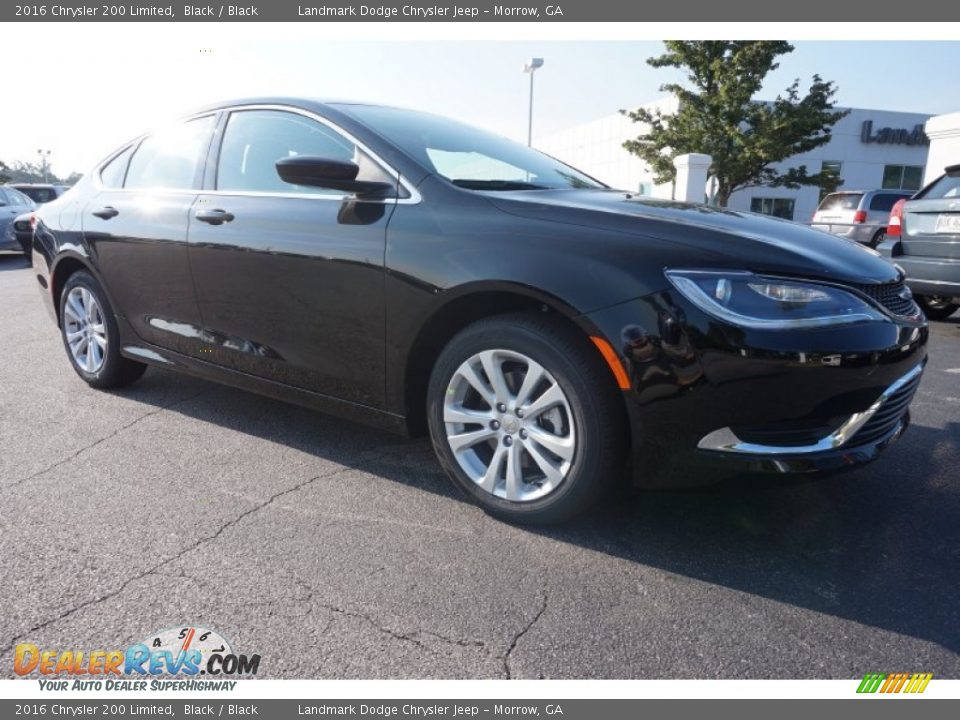 2016 Chrysler 200 Limited Black / Black Photo #4