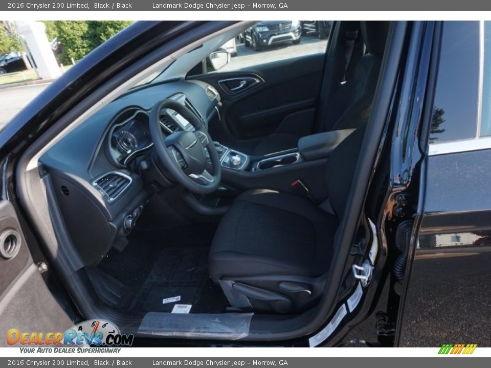 2016 Chrysler 200 Limited Black / Black Photo #6