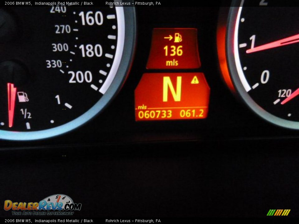 2006 BMW M5 Indianapolis Red Metallic / Black Photo #8