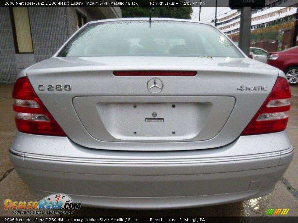 2006 Mercedes-Benz C 280 4Matic Luxury Iridium Silver Metallic / Black Photo #10