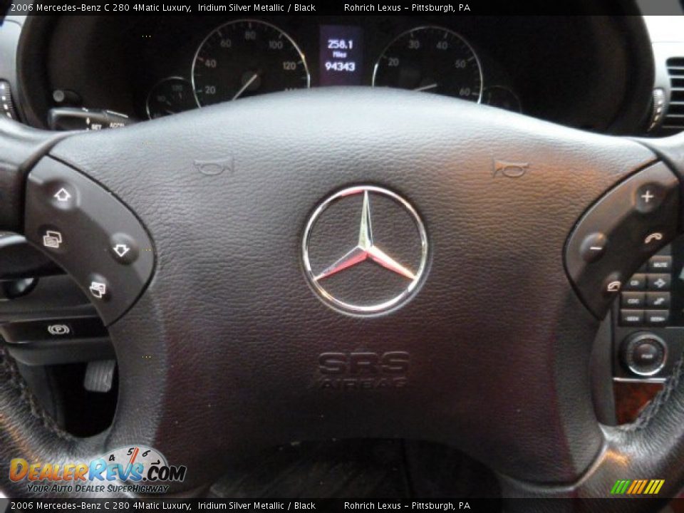 2006 Mercedes-Benz C 280 4Matic Luxury Iridium Silver Metallic / Black Photo #20