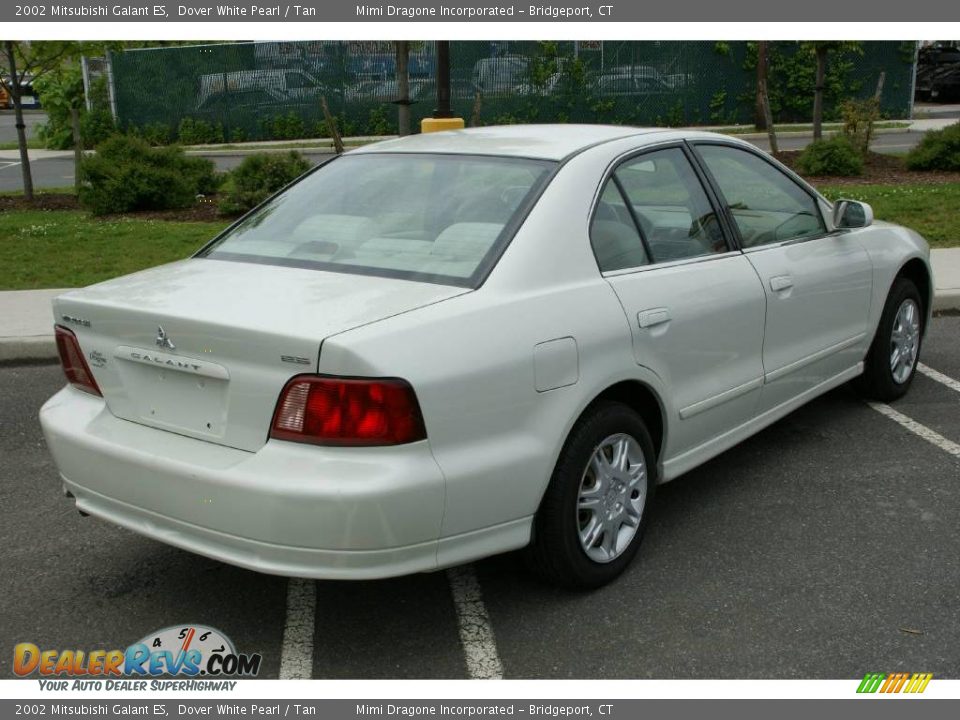 2002 Mitsubishi Galant ES Dover White Pearl / Tan Photo #4