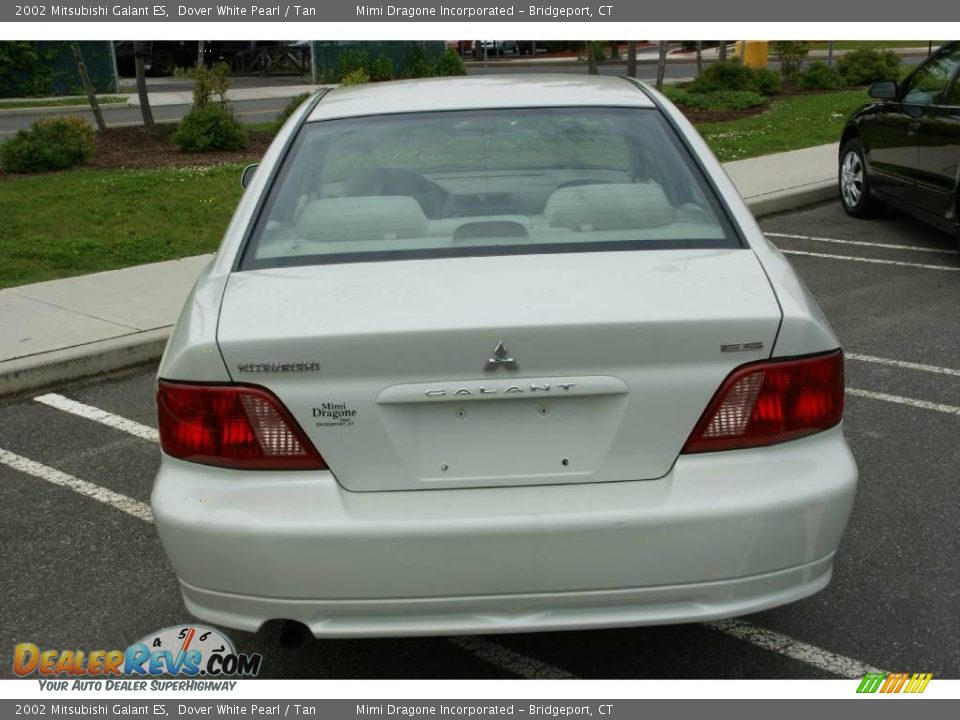 2002 Mitsubishi Galant ES Dover White Pearl / Tan Photo #5