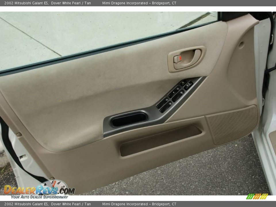 2002 Mitsubishi Galant ES Dover White Pearl / Tan Photo #10