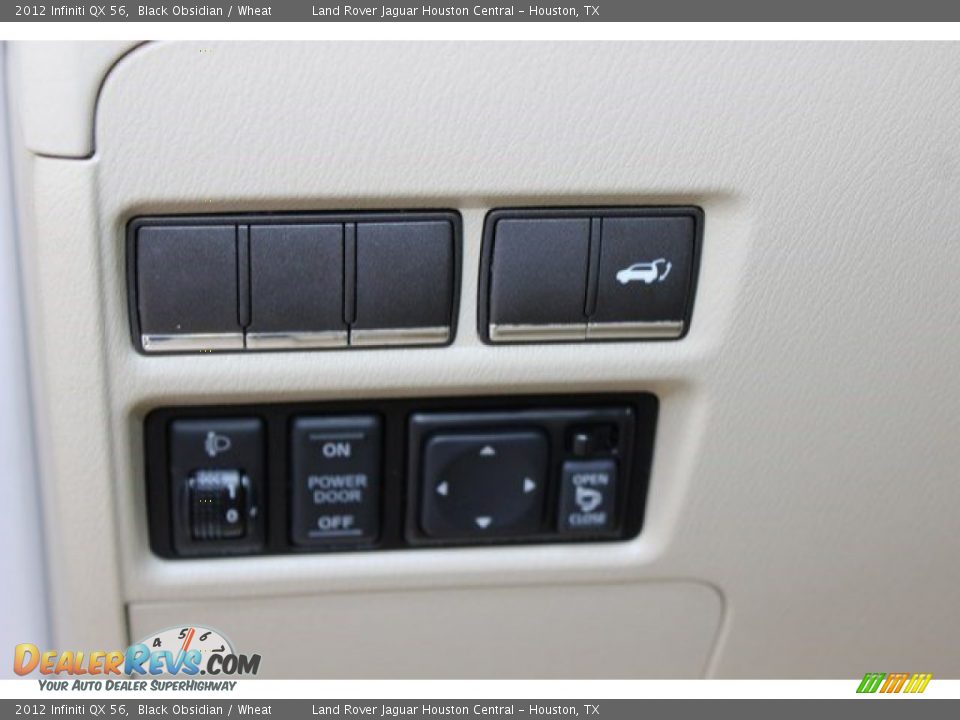 2012 Infiniti QX 56 Black Obsidian / Wheat Photo #14