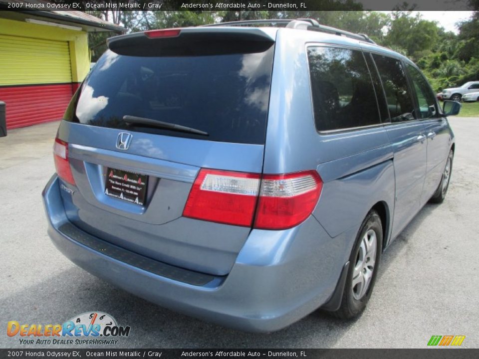 2007 Honda Odyssey EX Ocean Mist Metallic / Gray Photo #3