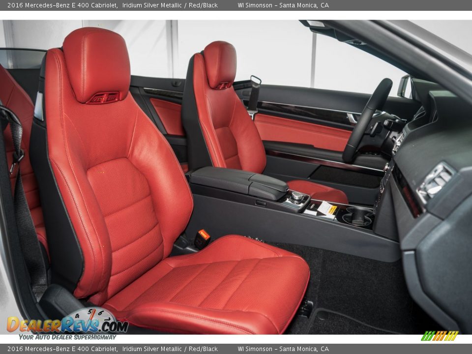 Red/Black Interior - 2016 Mercedes-Benz E 400 Cabriolet Photo #2