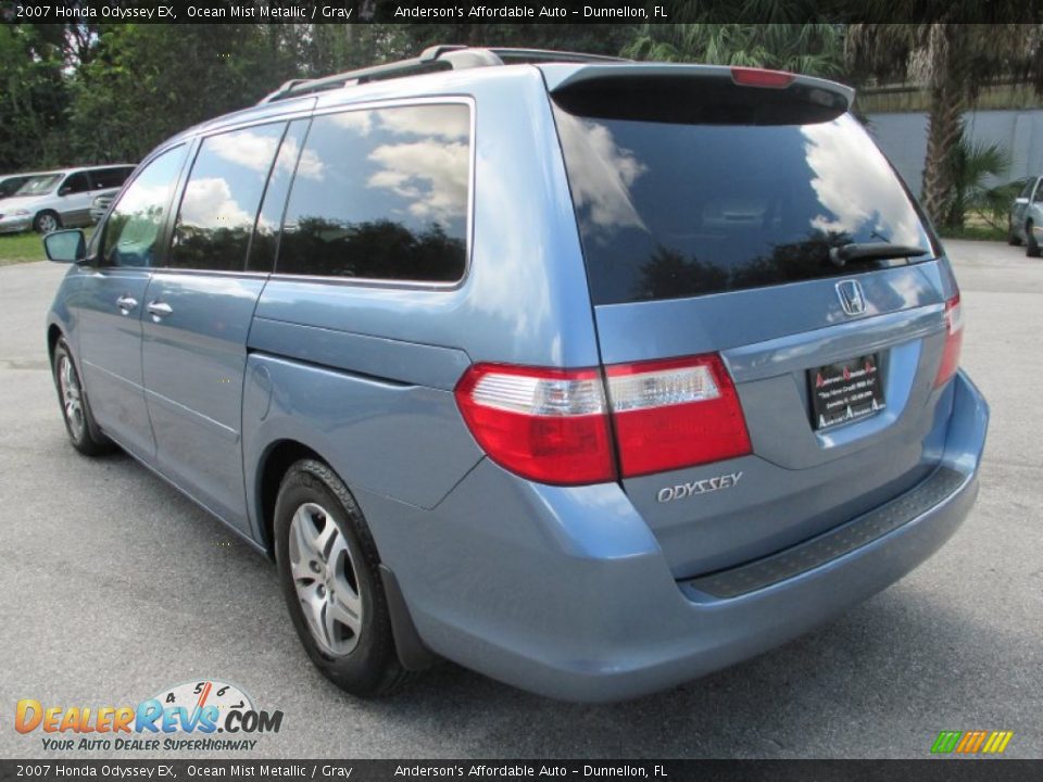 2007 Honda Odyssey EX Ocean Mist Metallic / Gray Photo #5