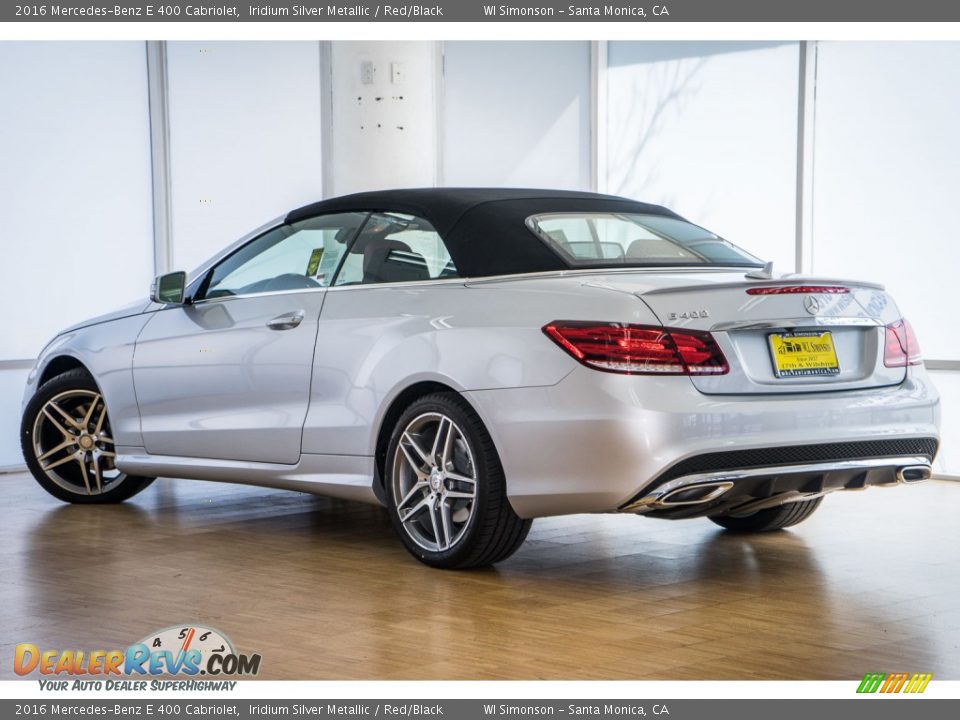 2016 Mercedes-Benz E 400 Cabriolet Iridium Silver Metallic / Red/Black Photo #3