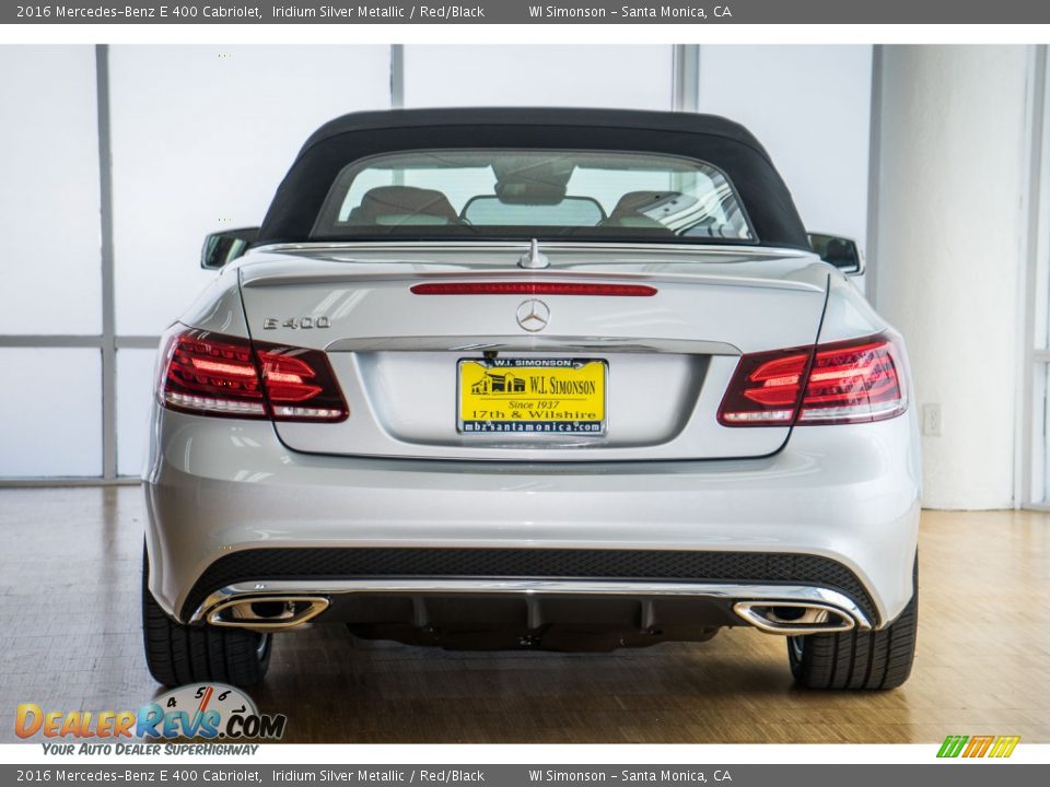 2016 Mercedes-Benz E 400 Cabriolet Iridium Silver Metallic / Red/Black Photo #4