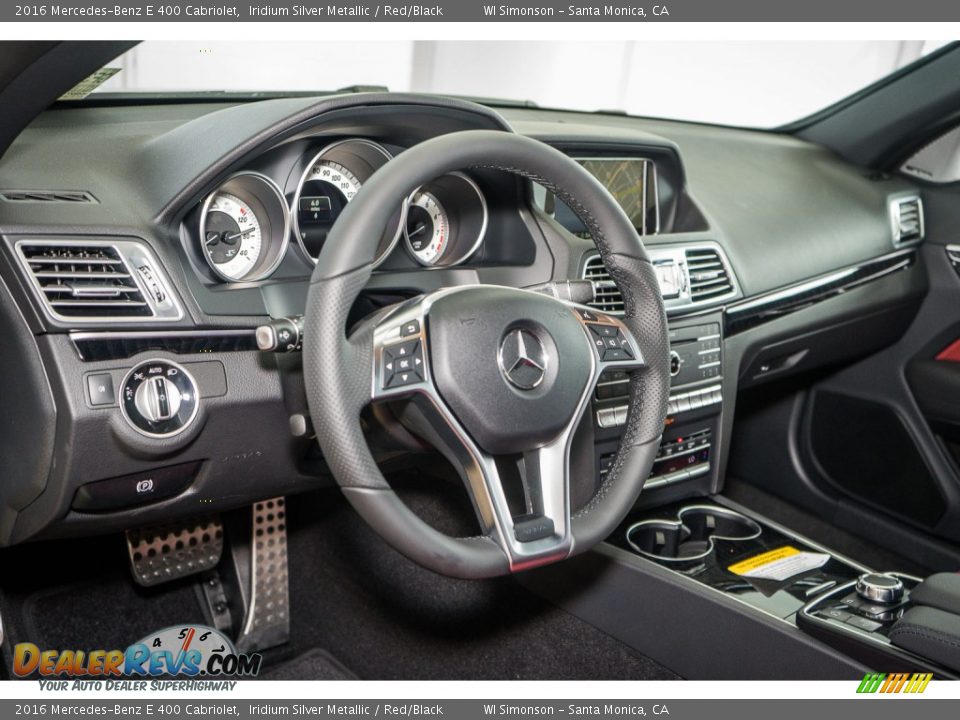 2016 Mercedes-Benz E 400 Cabriolet Iridium Silver Metallic / Red/Black Photo #6