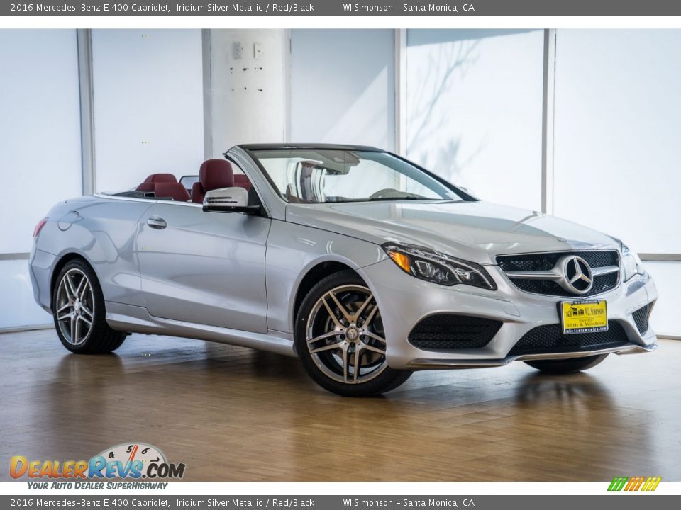 2016 Mercedes-Benz E 400 Cabriolet Iridium Silver Metallic / Red/Black Photo #12