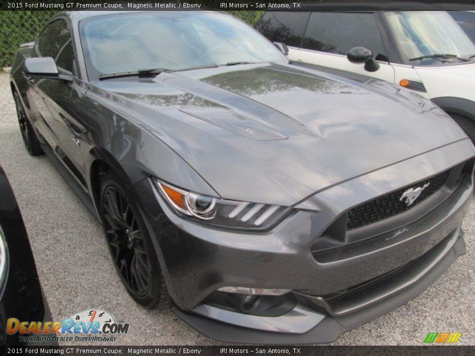 2015 Ford Mustang GT Premium Coupe Magnetic Metallic / Ebony Photo #1