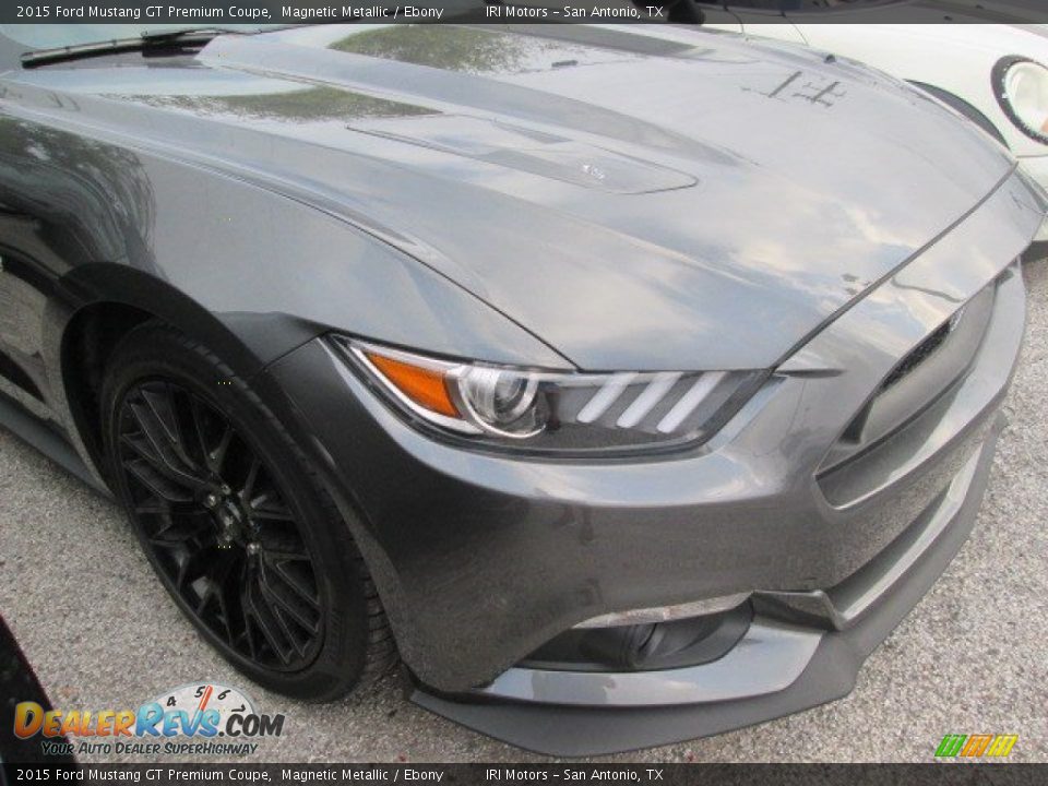 2015 Ford Mustang GT Premium Coupe Magnetic Metallic / Ebony Photo #5