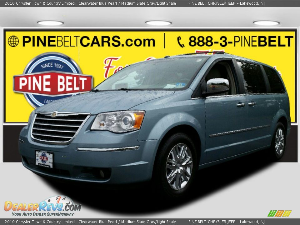 2010 Chrysler Town & Country Limited Clearwater Blue Pearl / Medium Slate Gray/Light Shale Photo #1