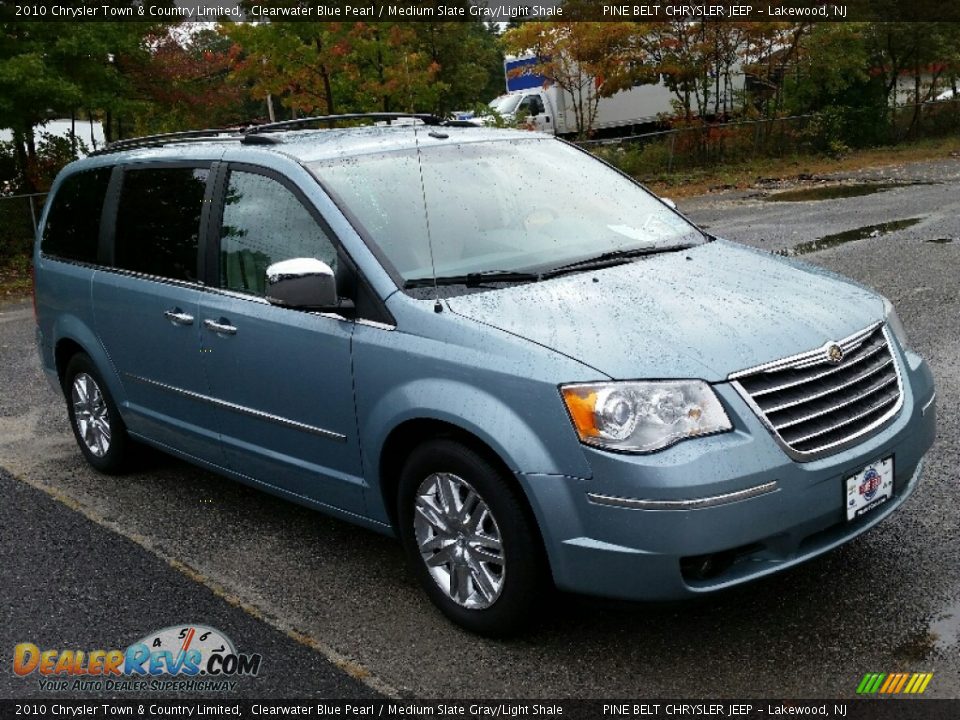 2010 Chrysler Town & Country Limited Clearwater Blue Pearl / Medium Slate Gray/Light Shale Photo #3