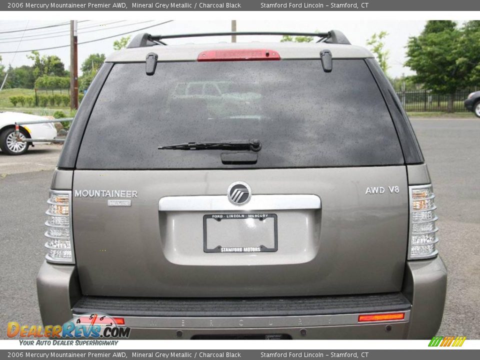 2006 Mercury Mountaineer Premier AWD Mineral Grey Metallic / Charcoal Black Photo #6