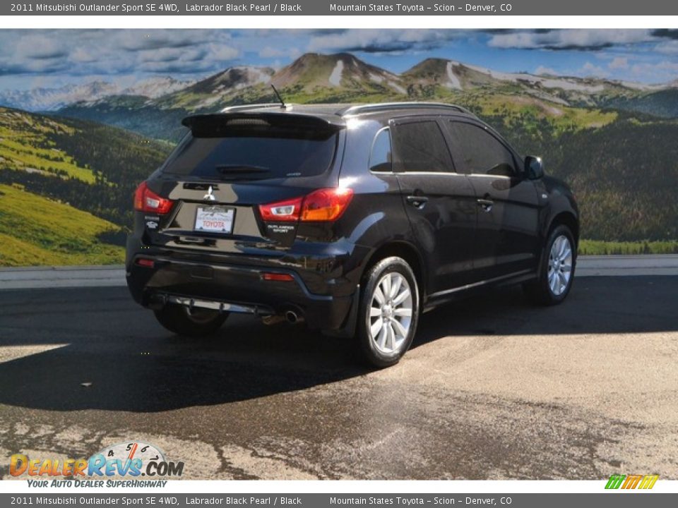 2011 Mitsubishi Outlander Sport SE 4WD Labrador Black Pearl / Black Photo #3