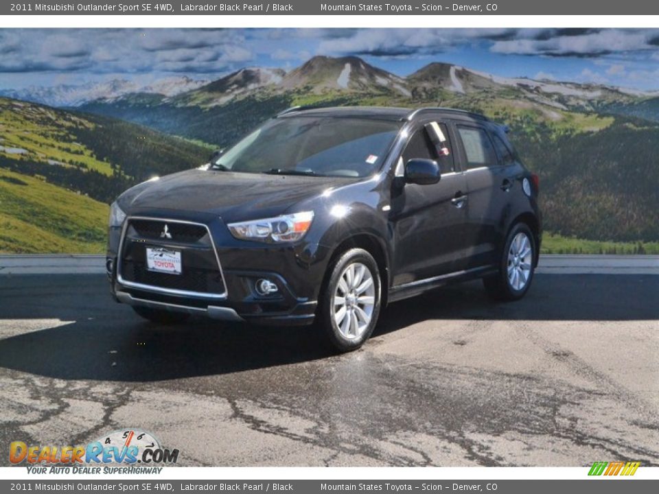 2011 Mitsubishi Outlander Sport SE 4WD Labrador Black Pearl / Black Photo #5
