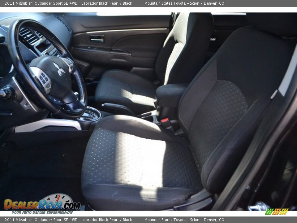 2011 Mitsubishi Outlander Sport SE 4WD Labrador Black Pearl / Black Photo #11