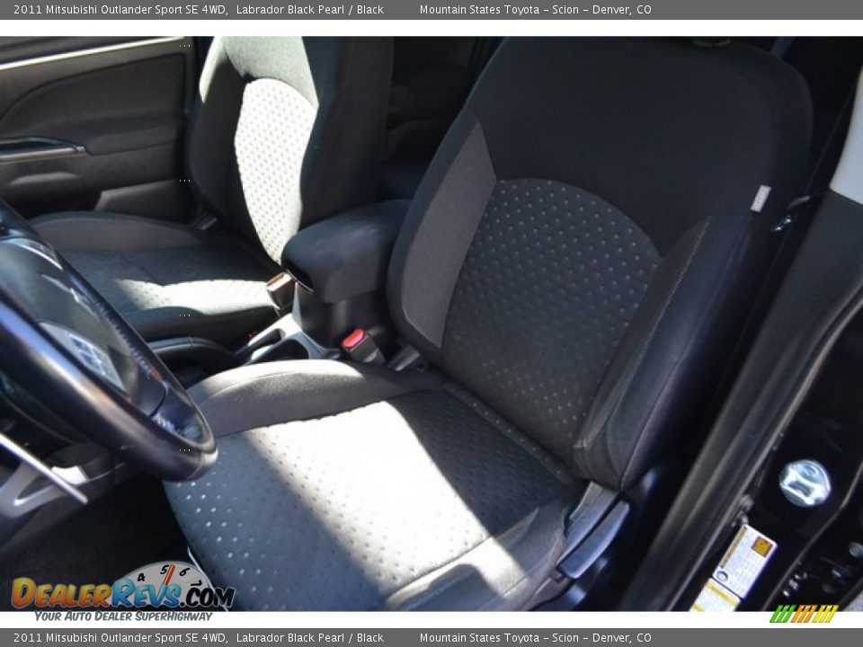 2011 Mitsubishi Outlander Sport SE 4WD Labrador Black Pearl / Black Photo #12