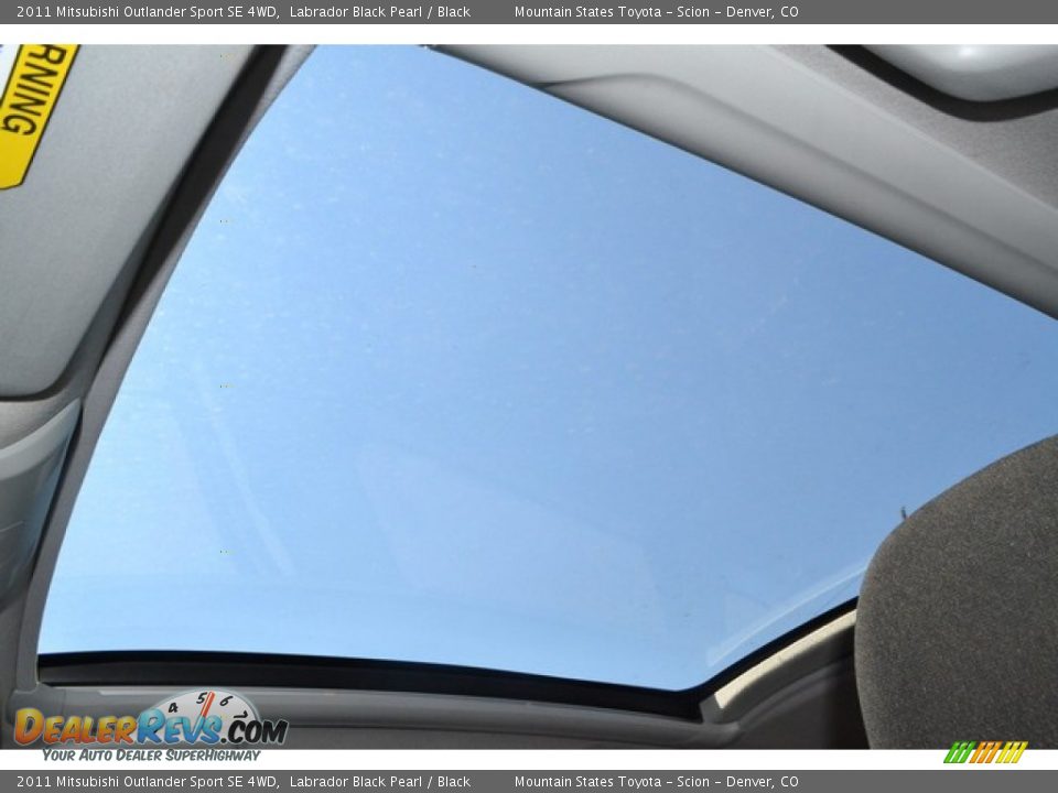 2011 Mitsubishi Outlander Sport SE 4WD Labrador Black Pearl / Black Photo #14