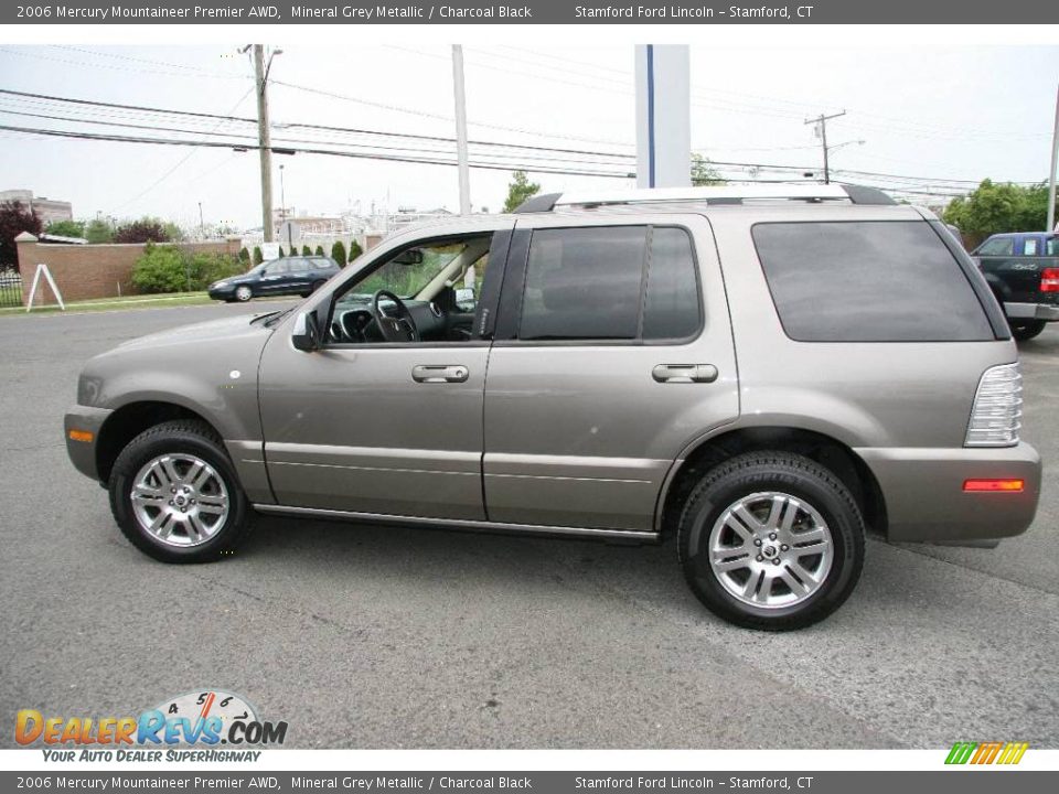 2006 Mercury Mountaineer Premier AWD Mineral Grey Metallic / Charcoal Black Photo #9