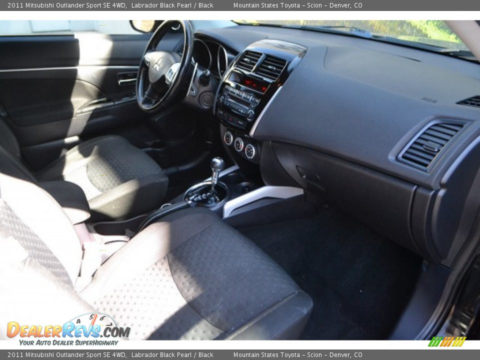 2011 Mitsubishi Outlander Sport SE 4WD Labrador Black Pearl / Black Photo #17
