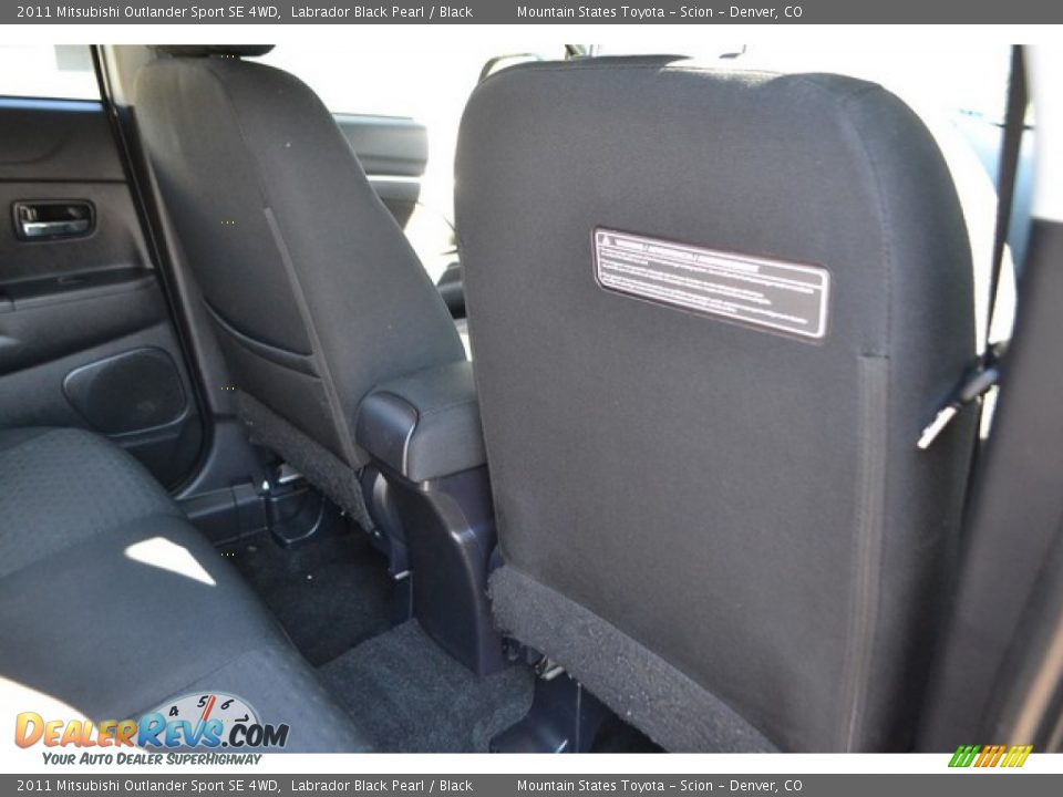 2011 Mitsubishi Outlander Sport SE 4WD Labrador Black Pearl / Black Photo #21