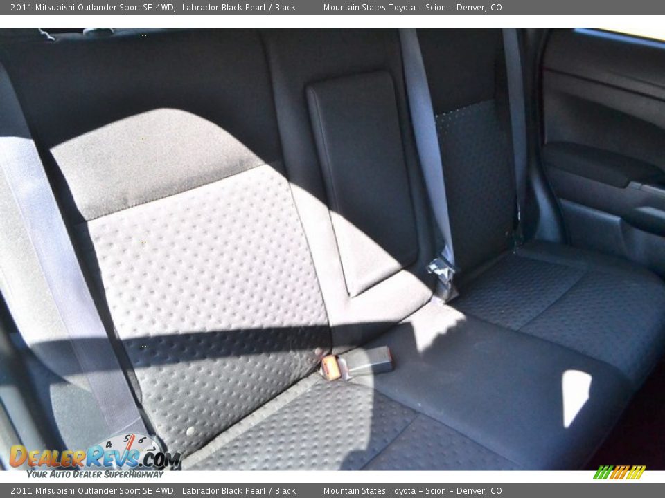 2011 Mitsubishi Outlander Sport SE 4WD Labrador Black Pearl / Black Photo #22