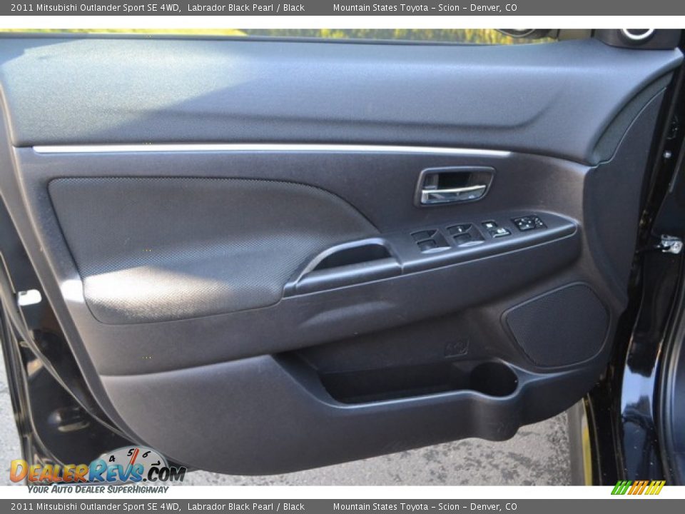 2011 Mitsubishi Outlander Sport SE 4WD Labrador Black Pearl / Black Photo #25