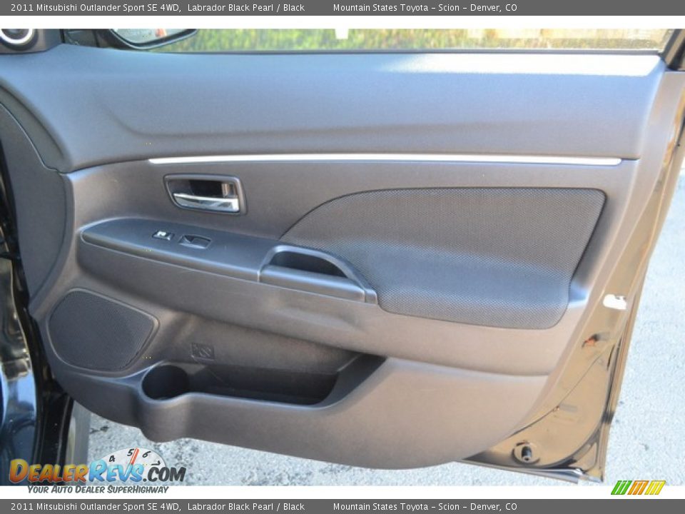 2011 Mitsubishi Outlander Sport SE 4WD Labrador Black Pearl / Black Photo #26